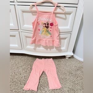 2T Disney Princess Tank Top and Pants Set